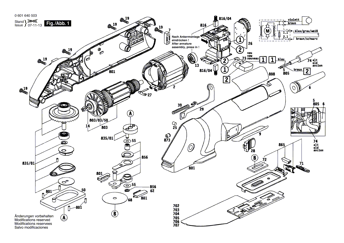 Neu Original Bosch 2604321921 Kohlebürstensatz