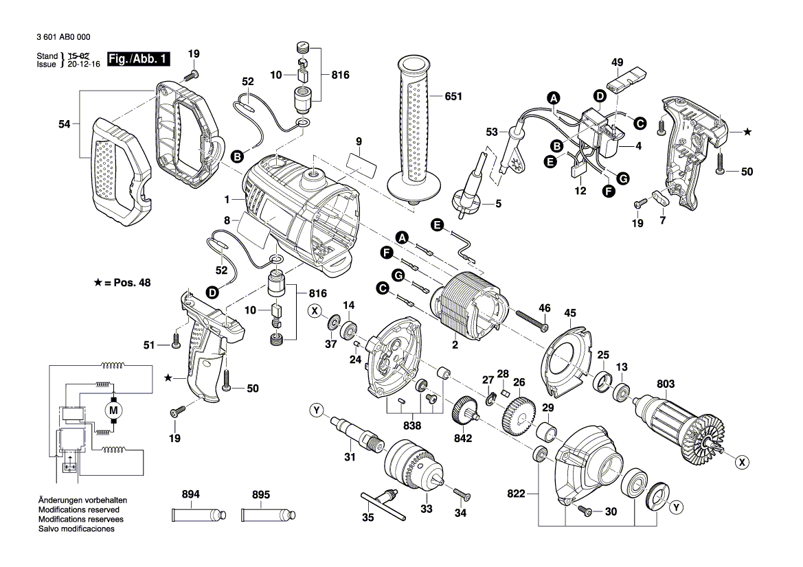 Neuer Original-Bürstenhalter 1619PA7852 von Bosch