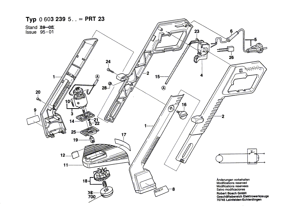 New Genuine Bosch 1609202324 Support clamp