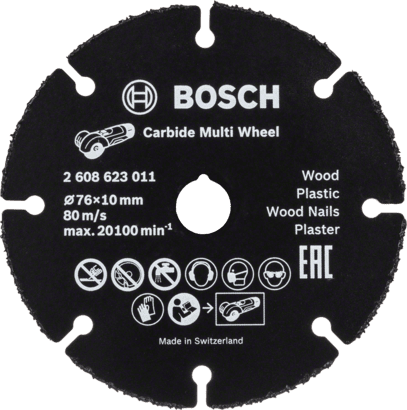 Ny äkta Bosch 2608623011 Carbide Multi Wheel Cutting Disc for Mini Angle