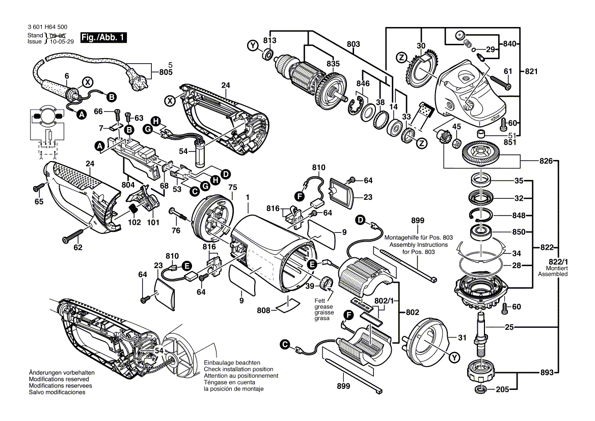 Ny äkta Bosch 1607000C27 Gear Housing