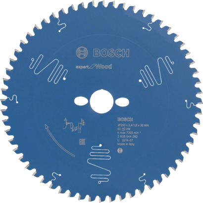 Nouveau véritable bosch 2608644082 Expert pour la lame de scie circulaire en bois pour les scies à onglets