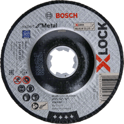 Новый оригинальный Bosch 2608619257 X-LOCK Expert для отрезного диска по металлу для маленьких