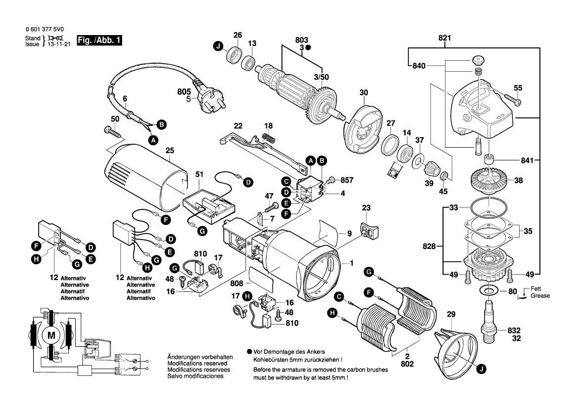 Bosch 2609120008 Suppression Filter for GSS GBH PBH