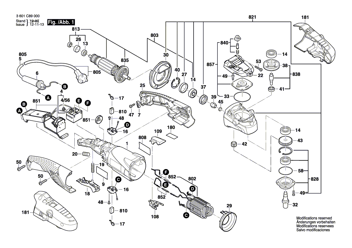 Ny ekte Bosch 1619p07912 sylindrisk gir