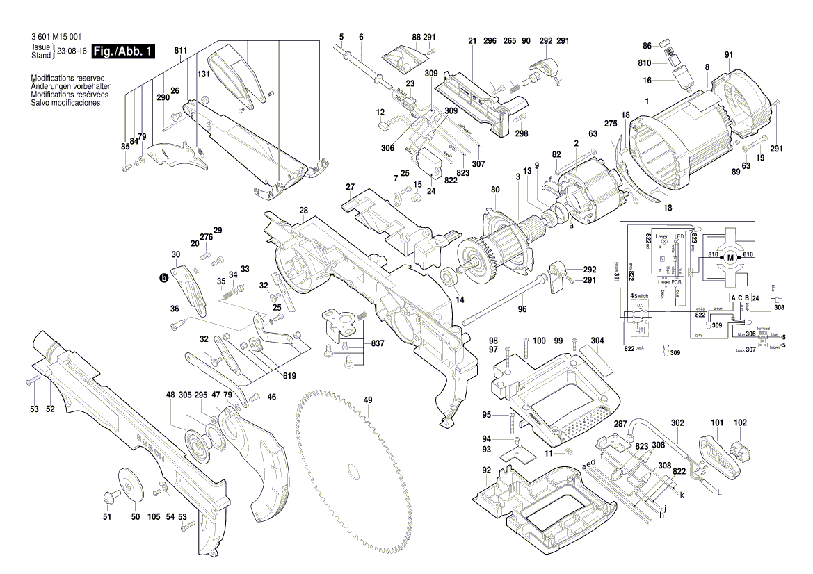 Nouveau véritable bosch 1619pa4387 Brouss de pinceau