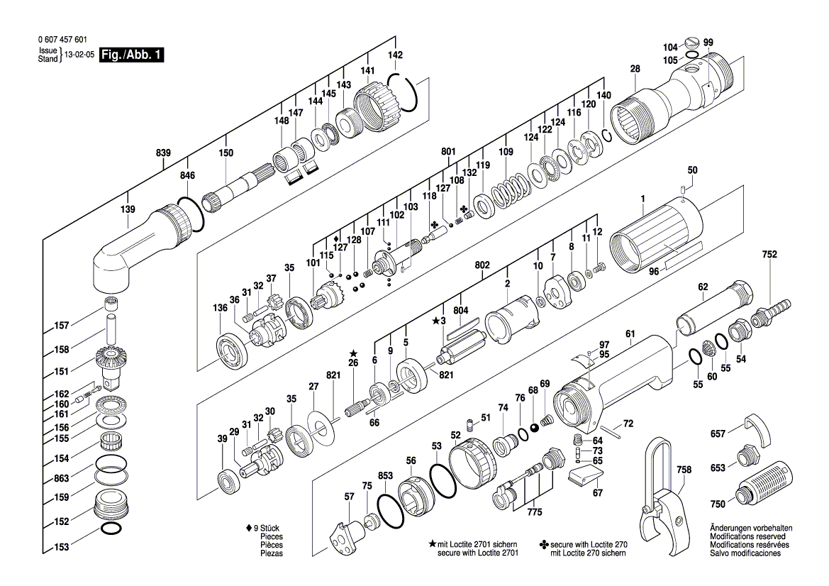 New Genuine Bosch 3607031141 Cutoff Coupling Sp Set