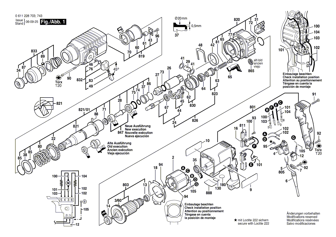 Ny äkta Bosch 1615806093 Gear Housing