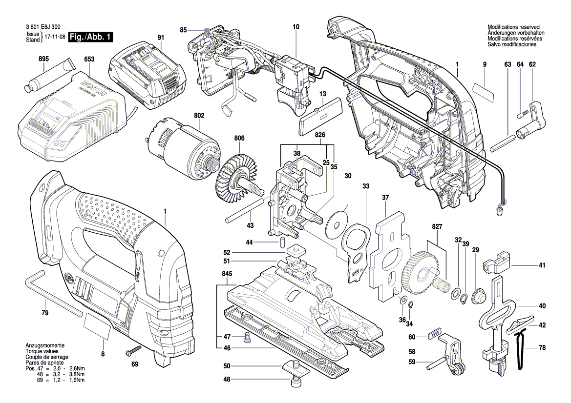 New Genuine Bosch 2601099225 Work Board