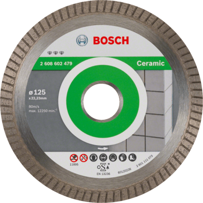 Nieuwe echte Bosch 2608602479 Beste voor keramische extra schone turbo diamant snijden