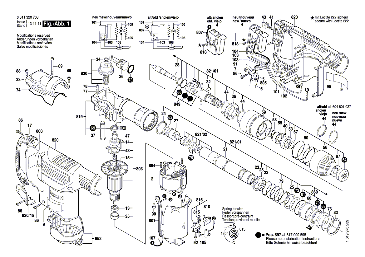 Nieuwe echte Bosch 1613414016 Hex Socket -kopdopschroef