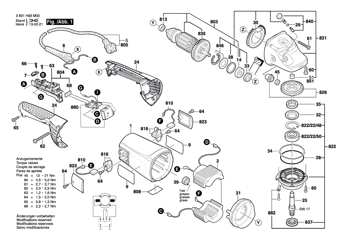 Nouveau véritable bosch 1607000c21 Bride de roulement