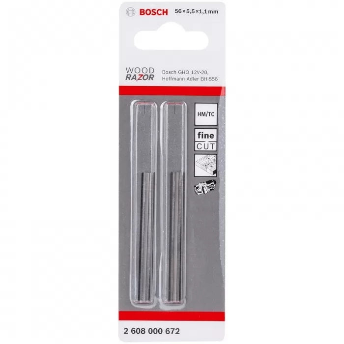 Nieuwe echte Bosch 2608000672 Wood Razor Carbide omkeerbaar plakkers mes 56 mm