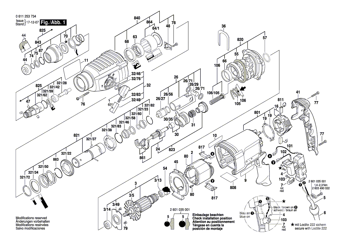 Nouveau véritable bosch 1610390051