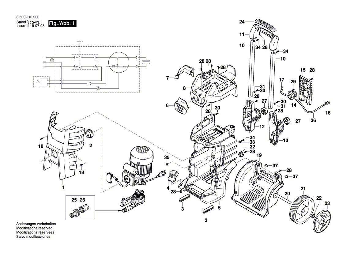 Ny äkta Bosch F016L73054 Pumphuvud