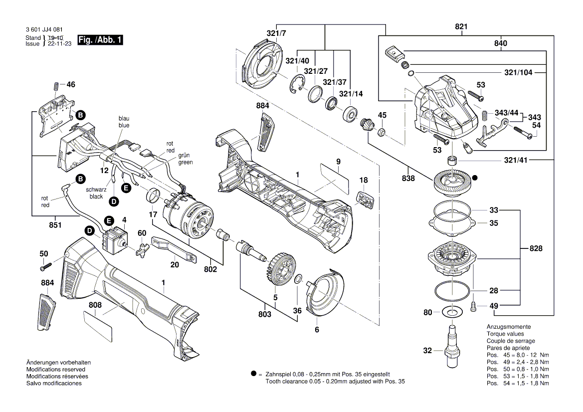 New Genuine Bosch 1619P15337 Manufacturer's nameplate