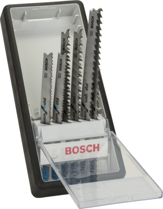 Ny ekte Bosch 2607010531 Progressor Jigsaw Blade Set, Robust linje, 6 stykker