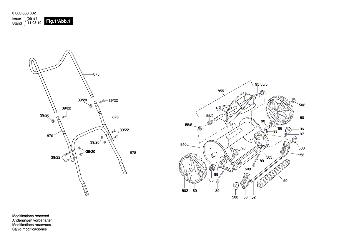 Ny äkta Bosch F016102825 -handtag