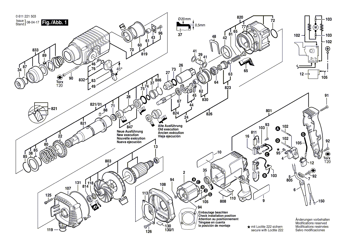 Nouveau véritable bosch 2910001168 Vis de capuchon de tête à douille