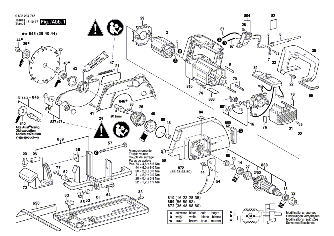 Neuer Original-Schwenkklingenschutz von Bosch 1605510172