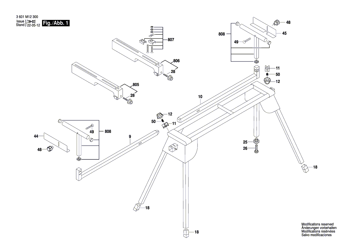 NEUE EURENTE BOSCH 2610002872 Befestigungs -Teile -Kit