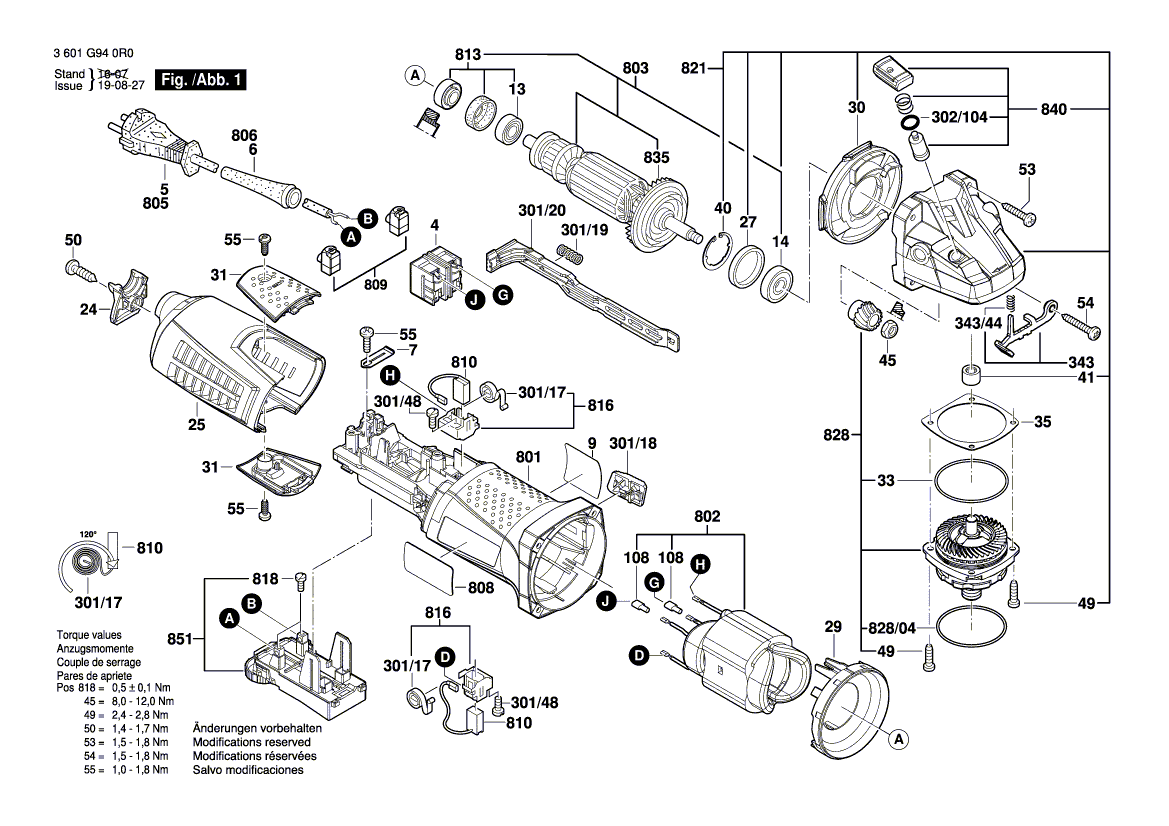 Ny ekte Bosch 160111C0AN Produsentens typeskilt