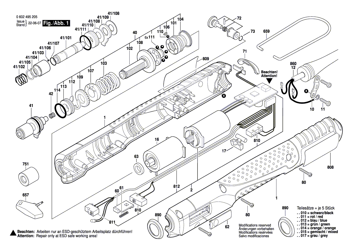 Nieuwe echte Bosch 3607031614 Assembly Kit