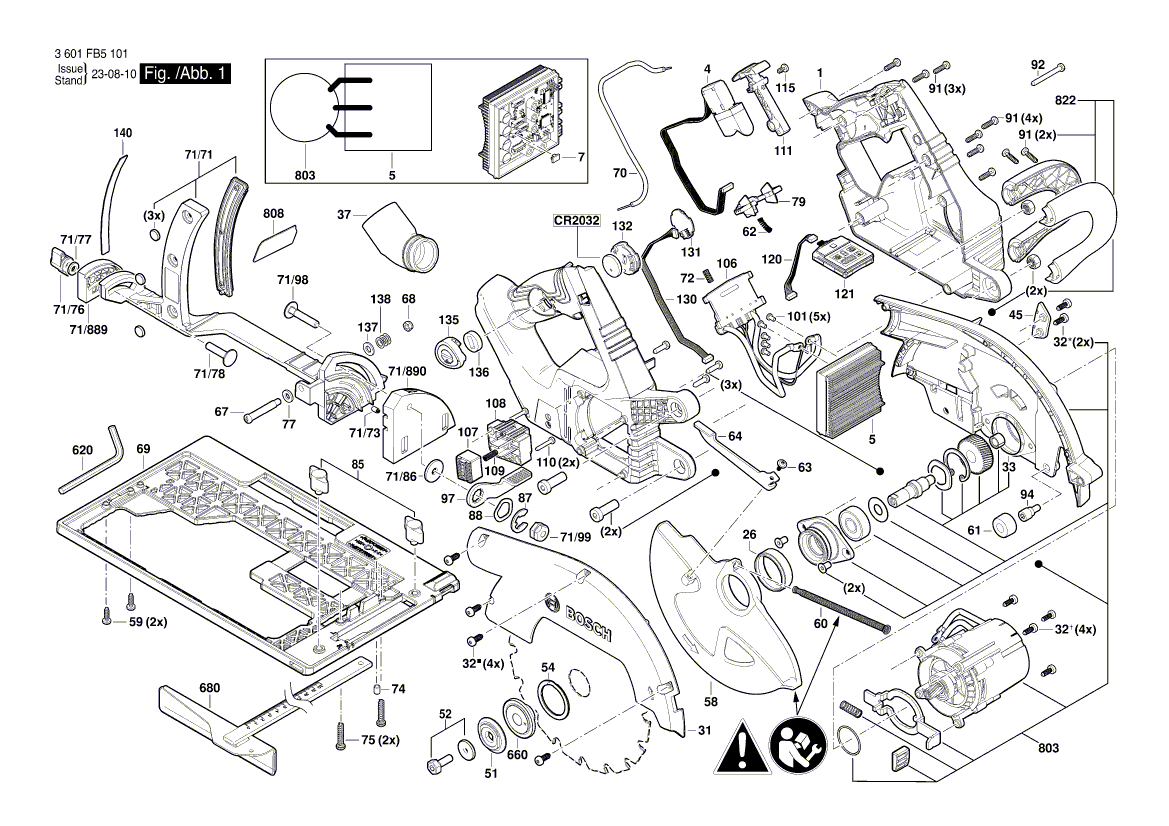 Neu Original Bosch 1600A0152P Unterer Schutz