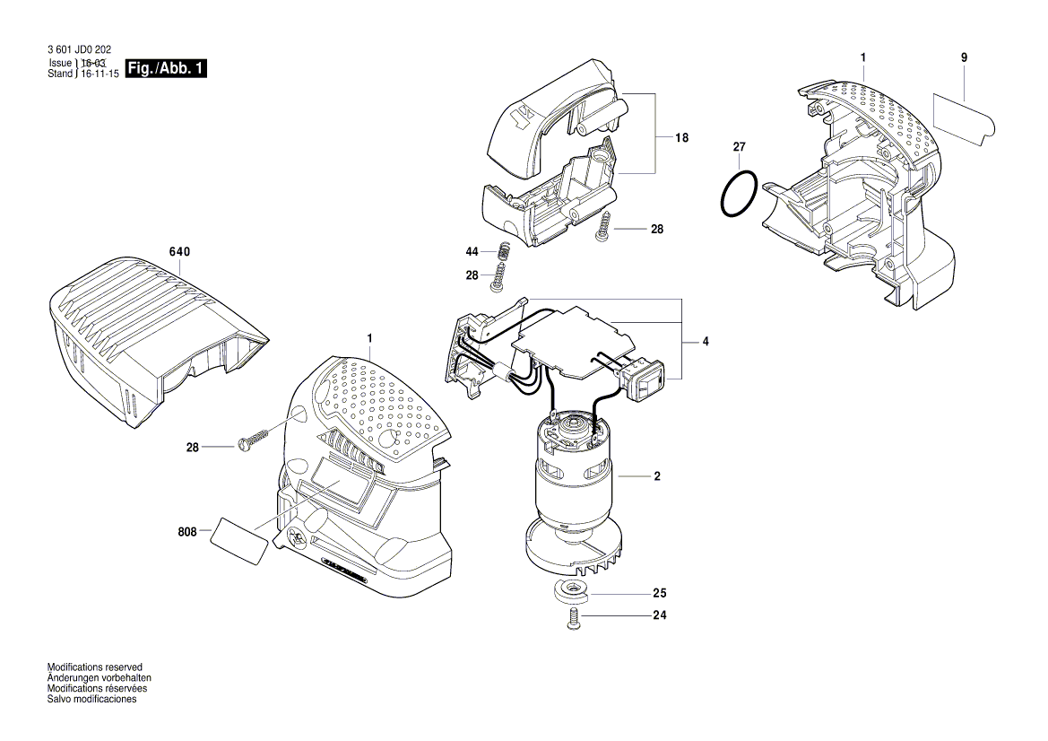 Ny ekte Bosch 2609199711 DC Motor