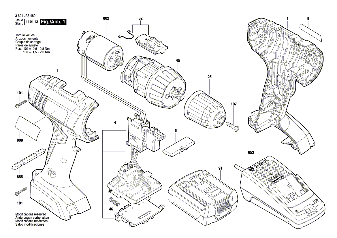 Neues Originalgehäuse von Bosch 2609100955