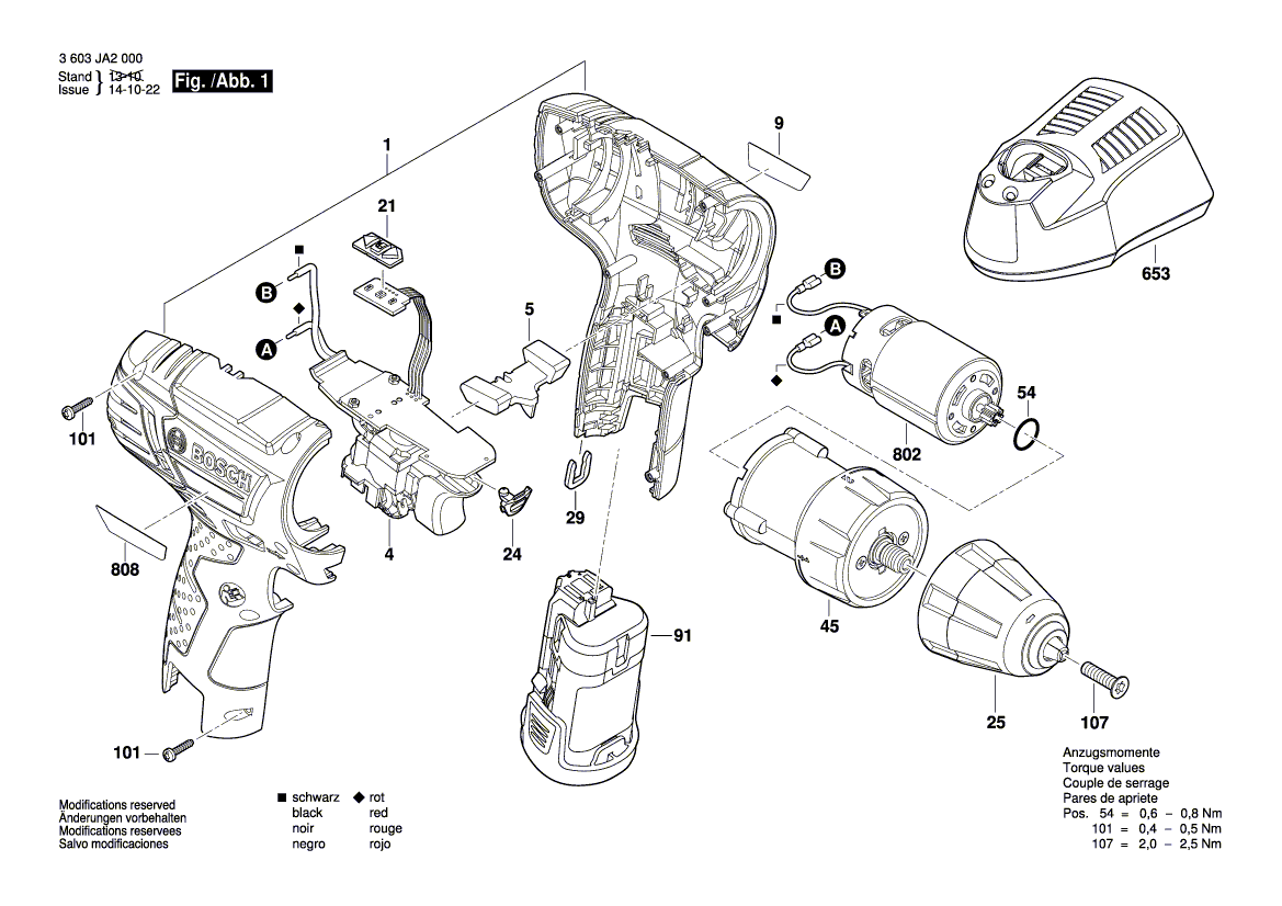 Neuer Original-Gleichstrommotor 2609007228 von Bosch