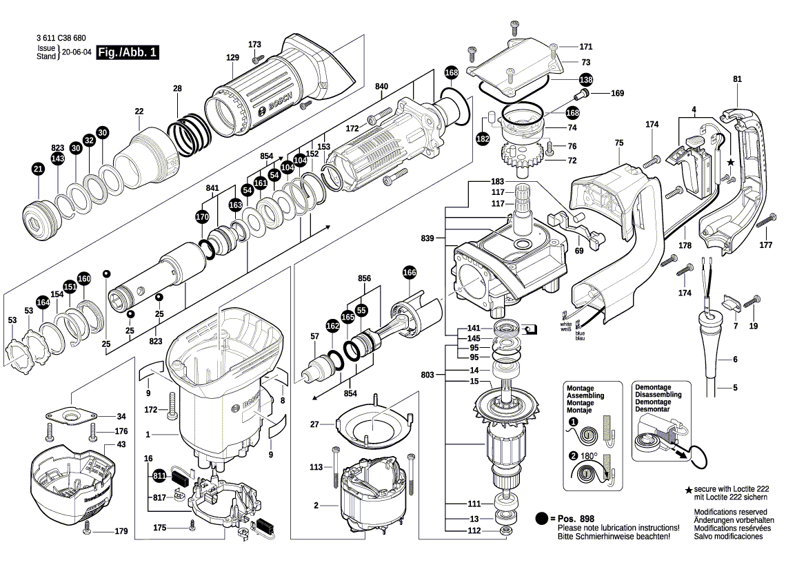 Uusi aito Bosch 1619P15115 Nameplate