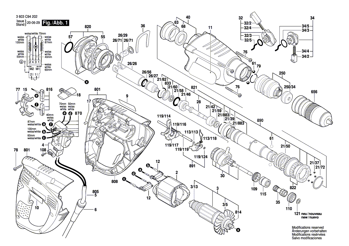 New Genuine Bosch 160111C023 Manufacturer's nameplate