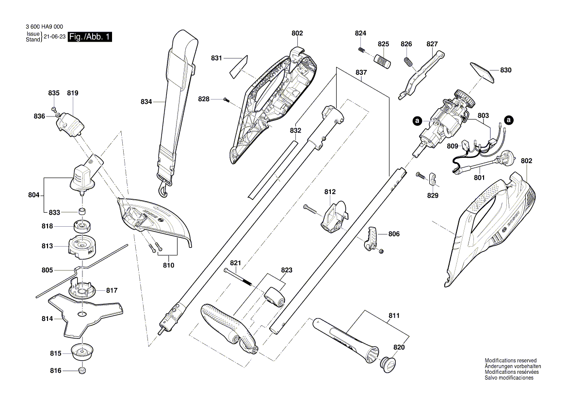 Nouveau véritable bosch F016F04837 Garde de sécurité