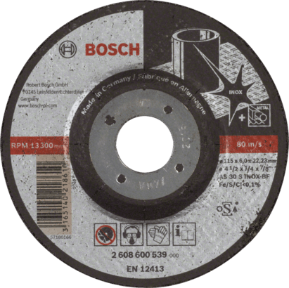 New Genuine Bosch 2608600539 Expert for Inox Grinding Disc For small angle