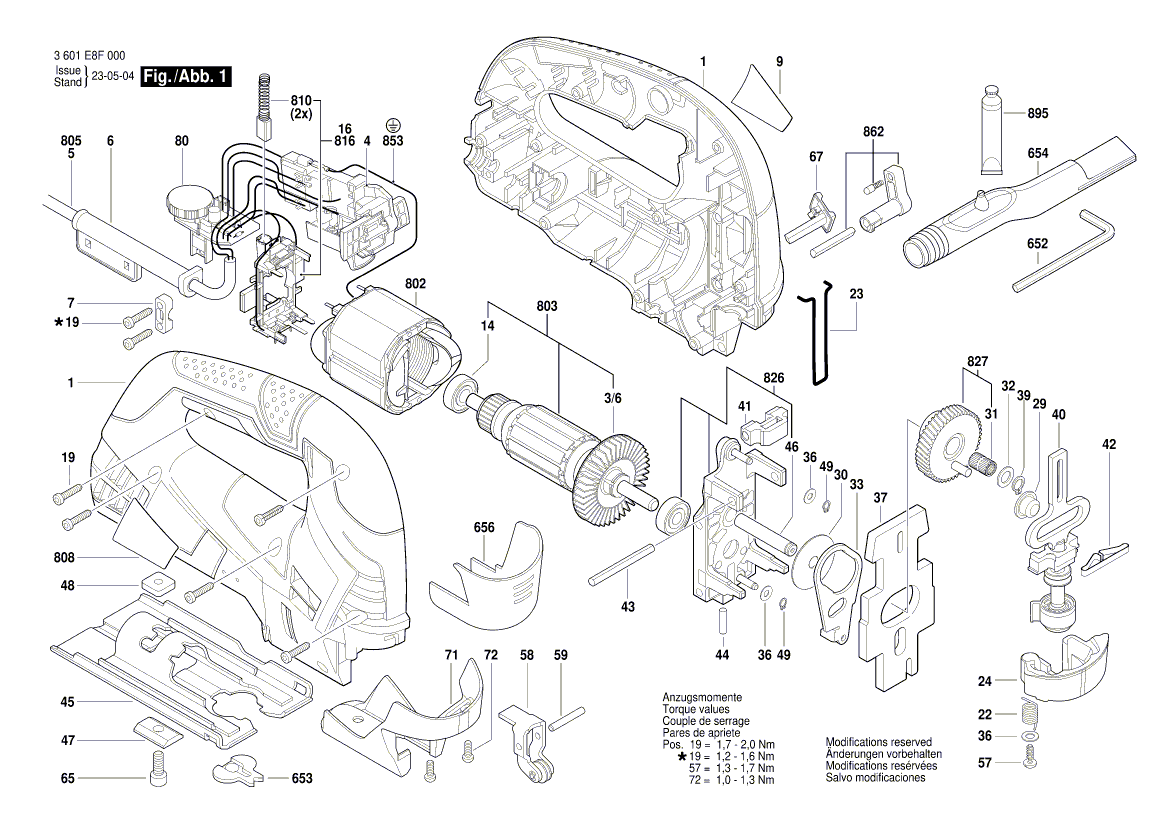 Uusi aito Bosch 1619P07152 Vääntöjousi