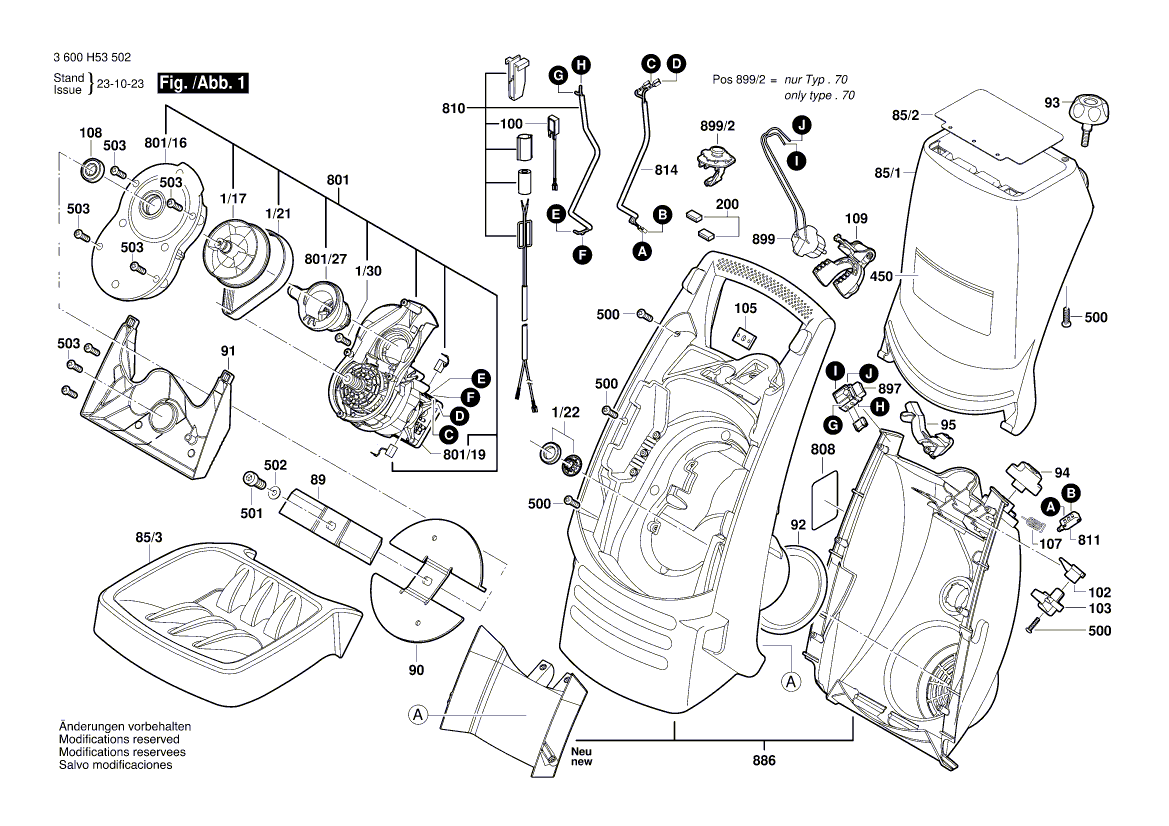 Ny ekte Bosch 1600A00H33 svamp