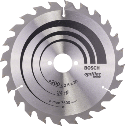 Ny äkta Bosch 2608640618 Optiline Wood Circular Saw Blade för handhållen