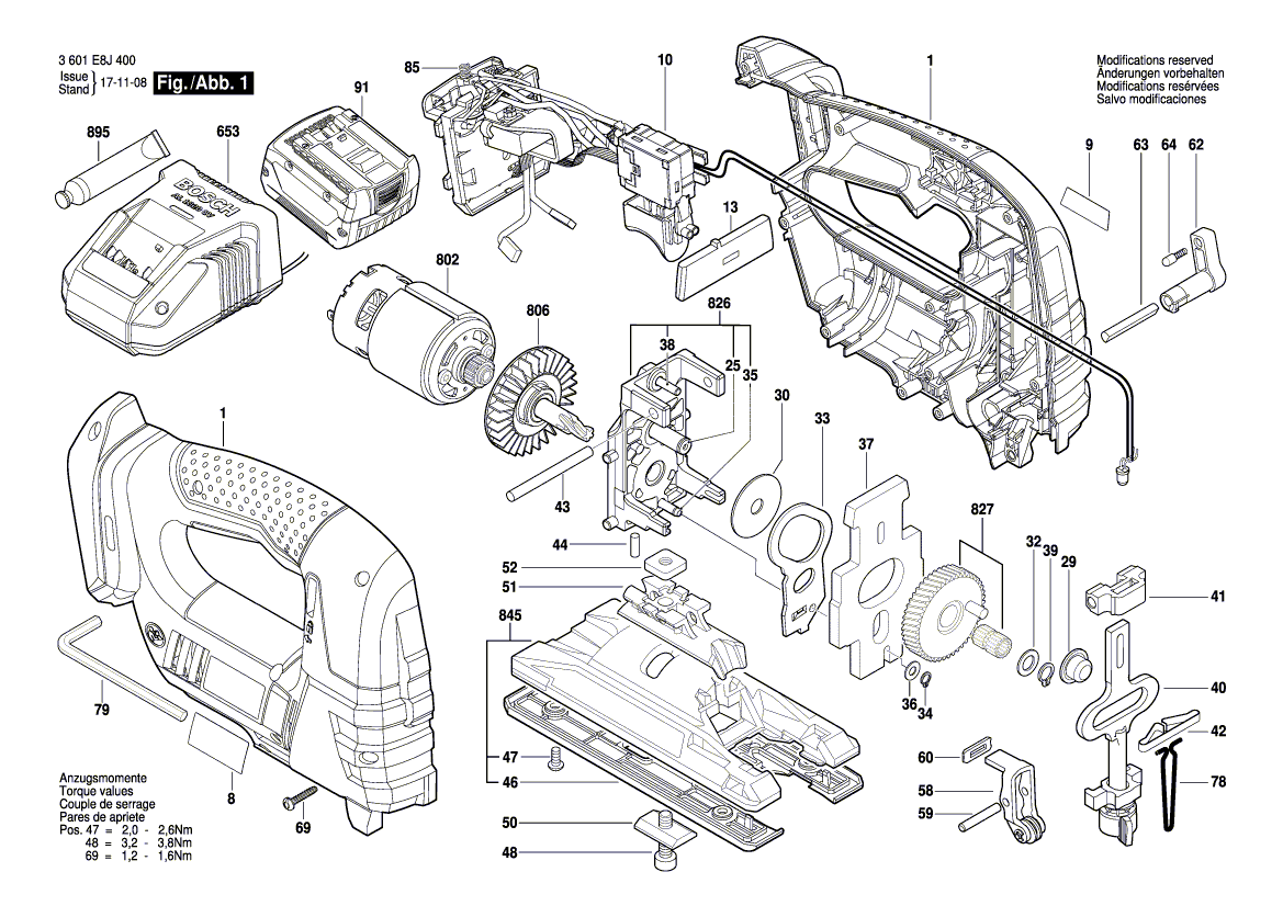 Nouveau véritable moteur Bosch 2607022830 DC