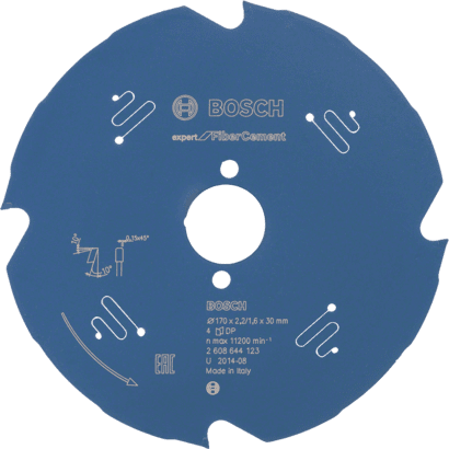 Nouveau véritable bosch 2608644123 Expert pour la lame de scie circulaire de ciment de fibre pour