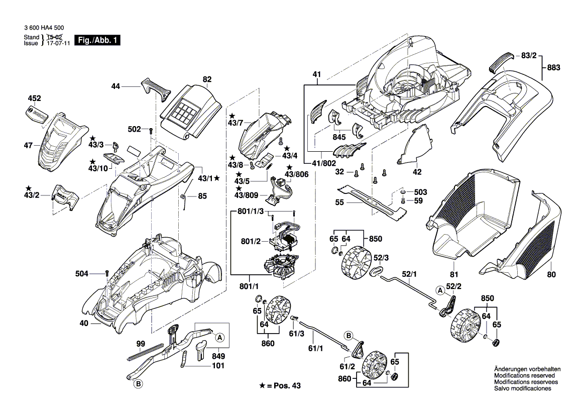 Nouveau véritable panneau de couverture Bosch F016L66041