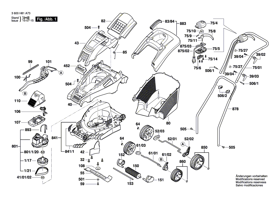 Neu Original Bosch F016L65674 Sammelkastenunterteil