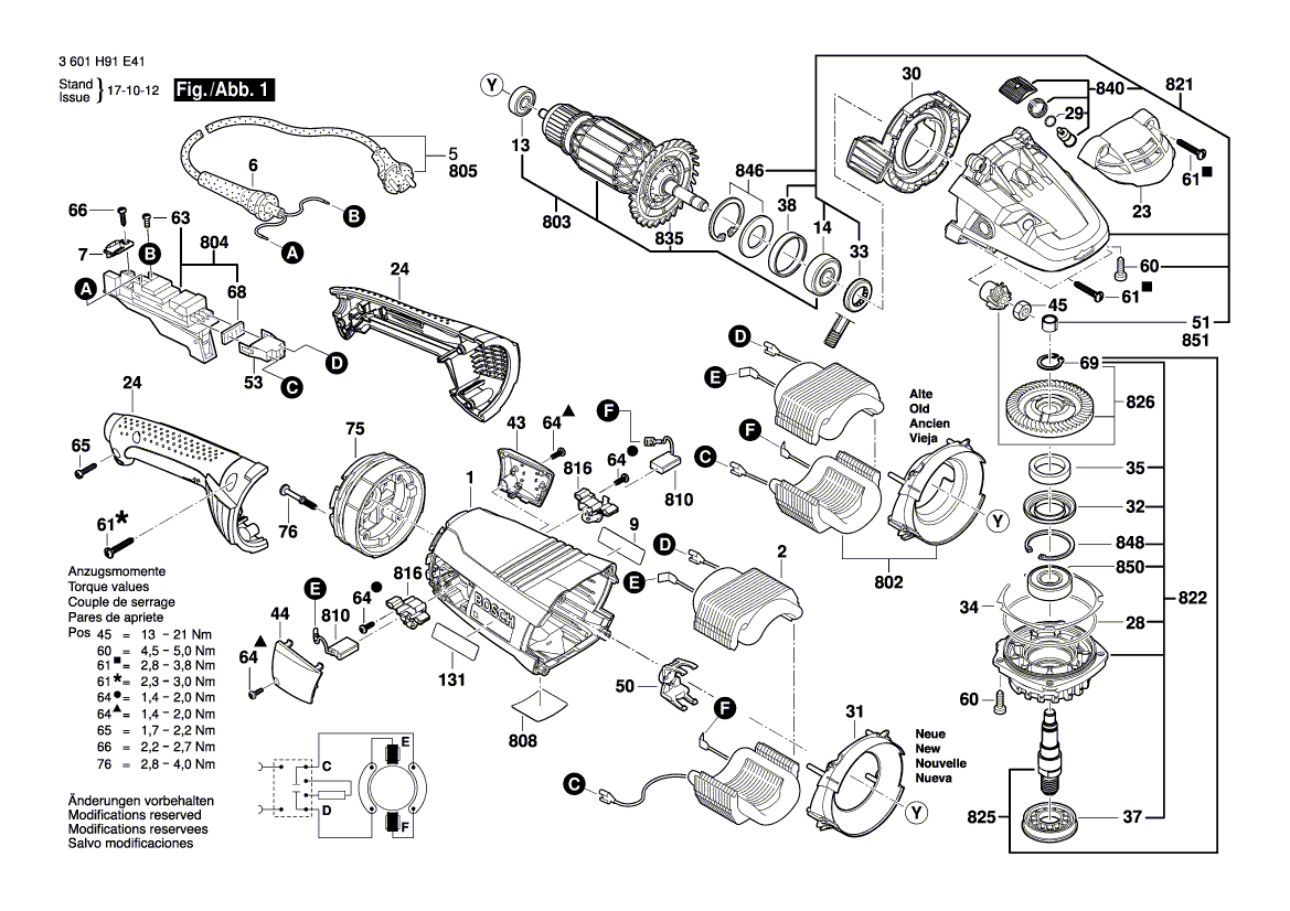 Ny ekte Bosch 160111C281 Produsentens typeskilt