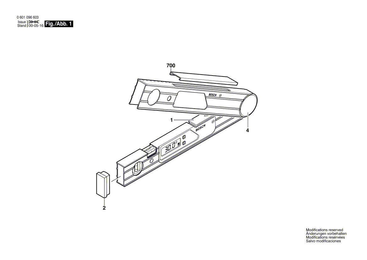 New Genuine Bosch 1609203928 Battery Cover