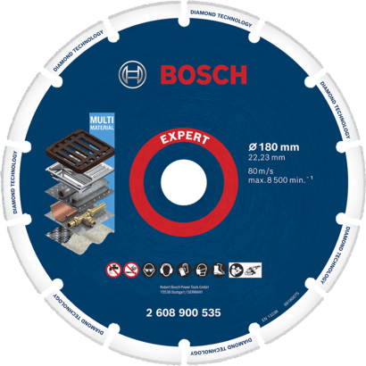 Ny ekte Bosch 2608900535 Ekspert Diamond Metal Wheel stor størrelse skjæreplater