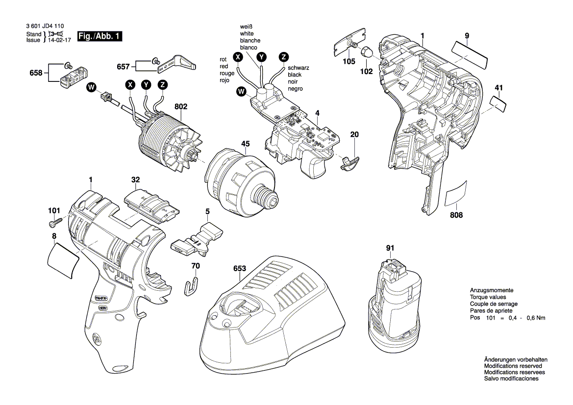 Ny ekte Bosch 2609101216 Housing