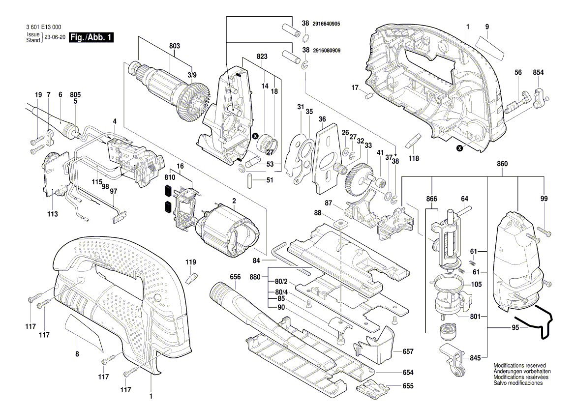 New Genuine Bosch 2601016093 Splintering Protector