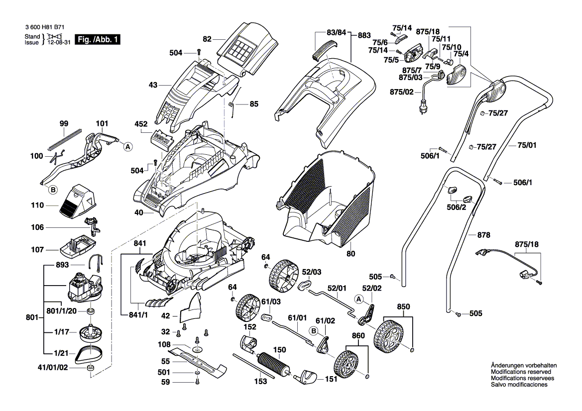 Ny ekte Bosch F016L65705 aksel