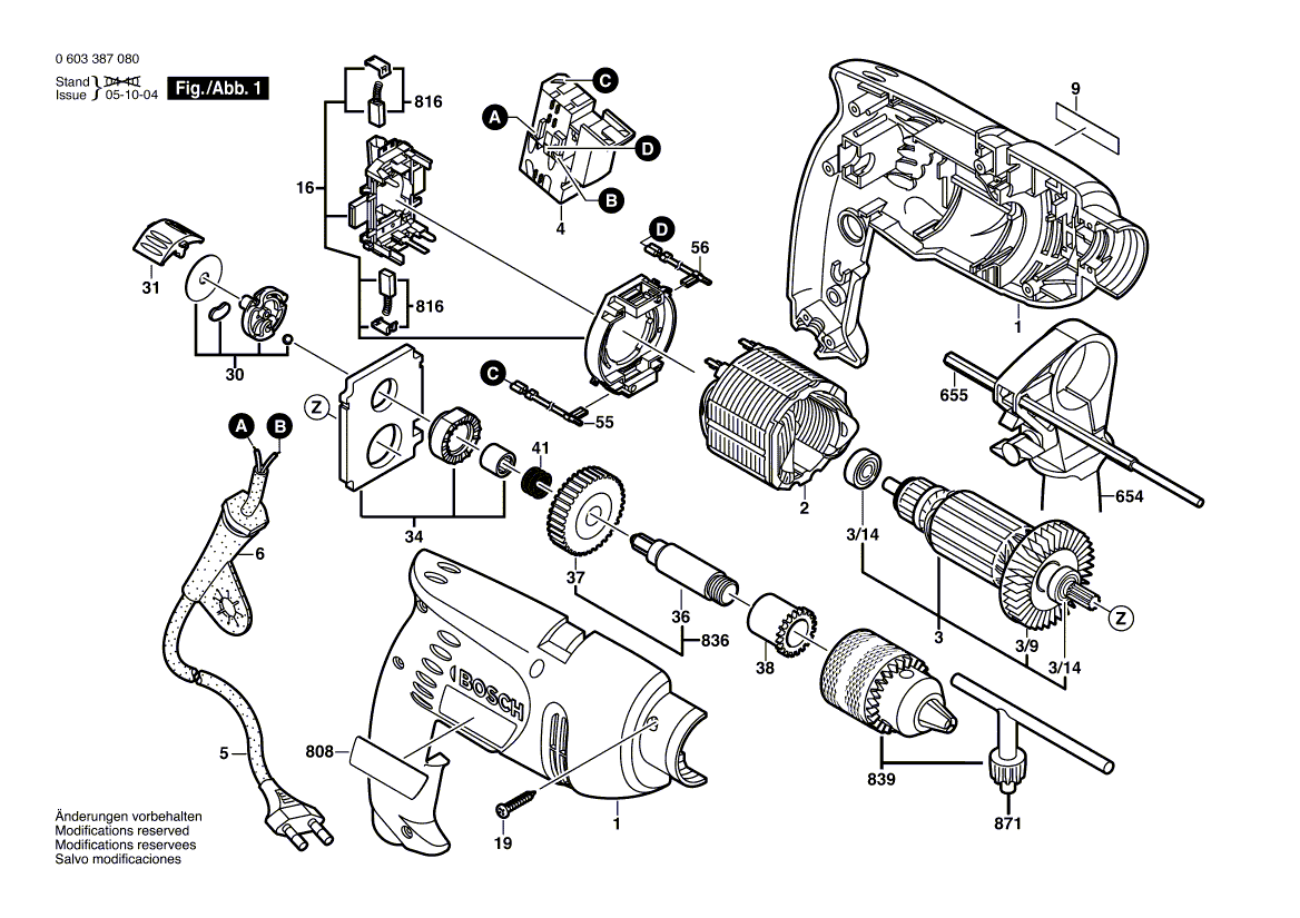 Новый подлинный Bosch 2606610097 FAN