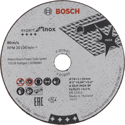 Nieuwe echte Bosch 2608601520 Expert voor Inox Cutting Disc voor mini -hoek